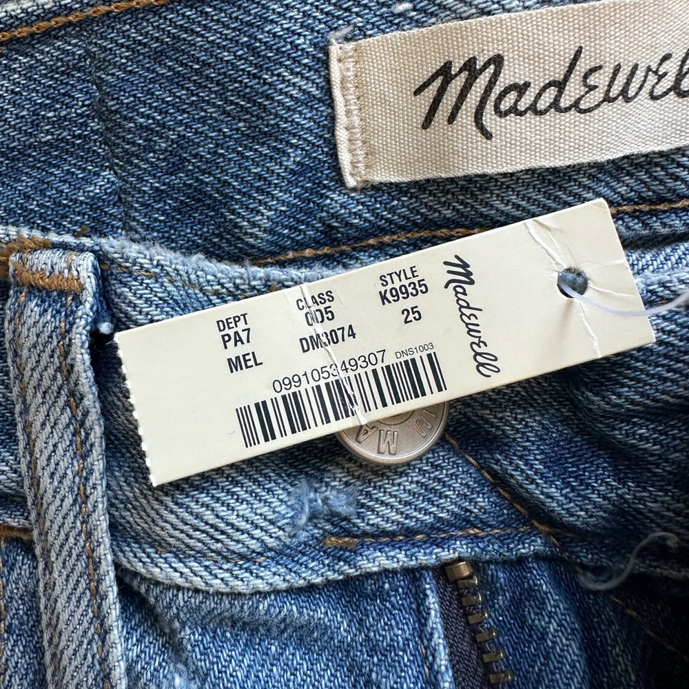 Madewell The Momjean High Rise Waist Size 28, New - Picture 9 of 15